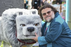 Jack Black with Minecraft Dog
